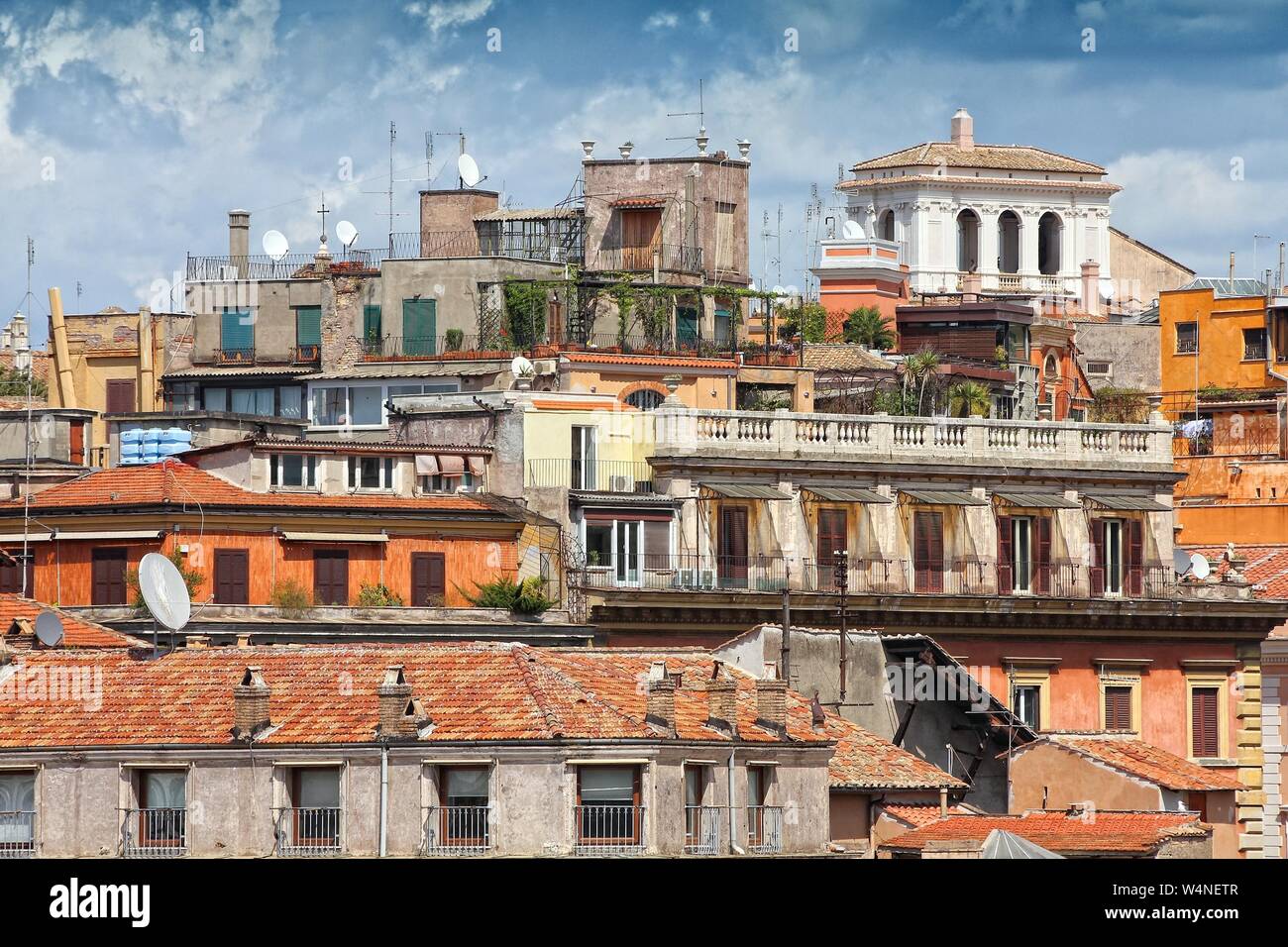 Rome, Italy. Skyline with old beautiful architecture. Stock Photo