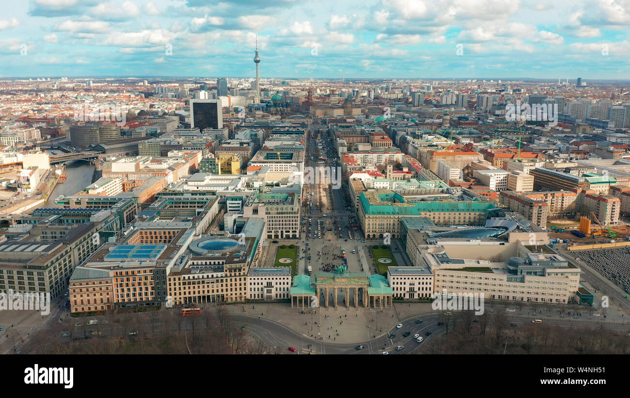 Berlin Aerial Brandenburg High Resolution Stock Photography and Images ...