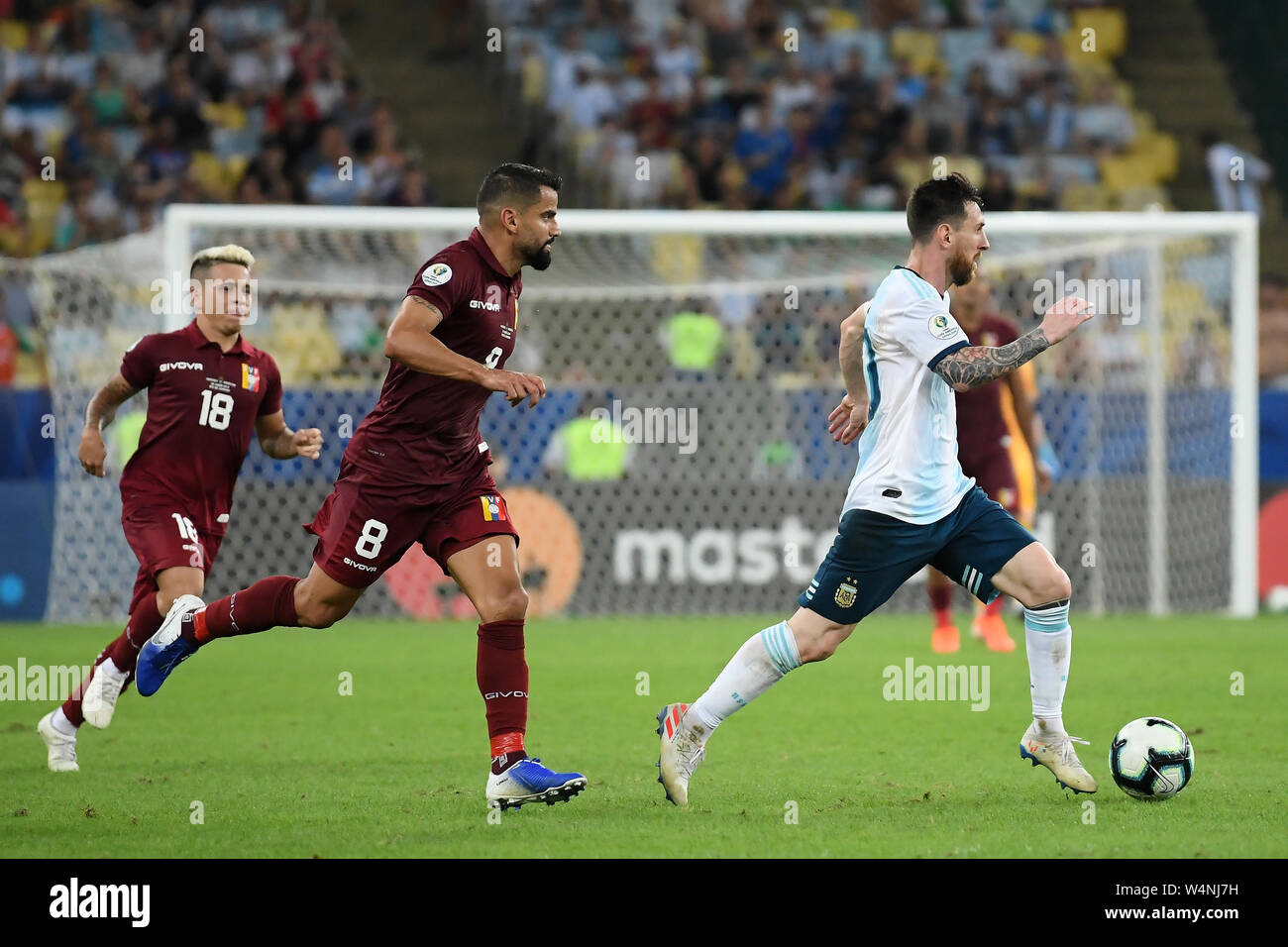 Soccer Player Lionel Messi Of Argentina During The Venezuela Vs