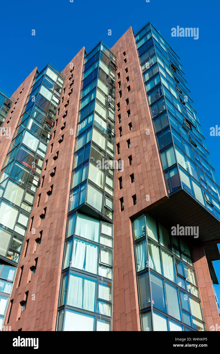 The Islington Wharf apartment block, Ancoats, Manchester, England, UK