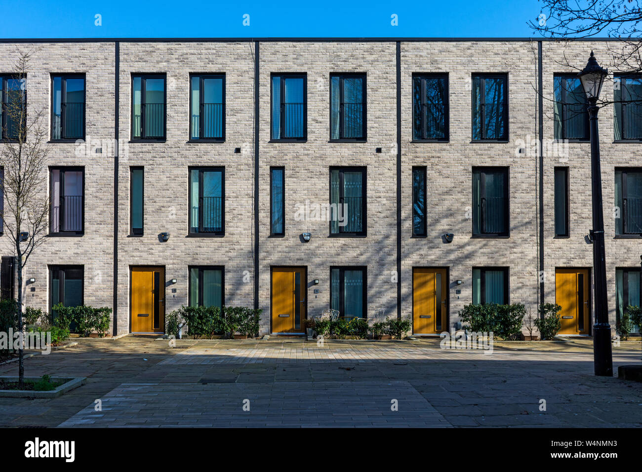 Town houses in the Timekeepers Square development, off Chapel Street