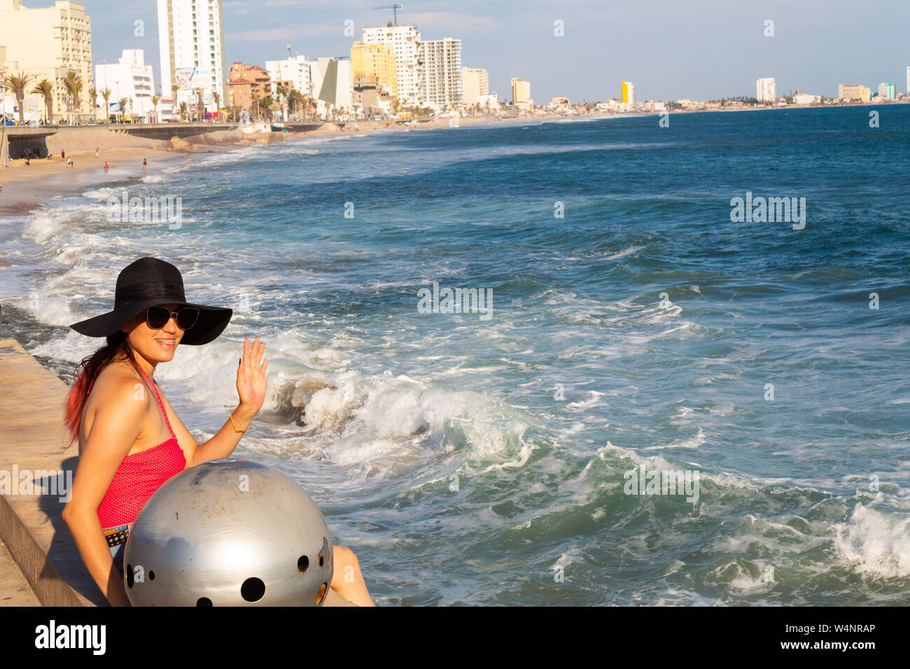 Beautiful Woman Wearing Red Bikini High Resolution Stock Photography ...