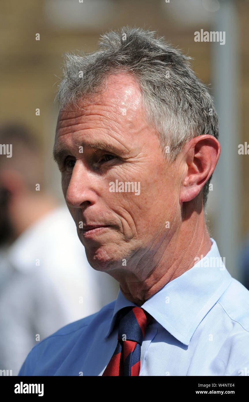 Londn, UK, 24 July 2019 Nigel Evans MP for Ribble Valley, Lancashire ...