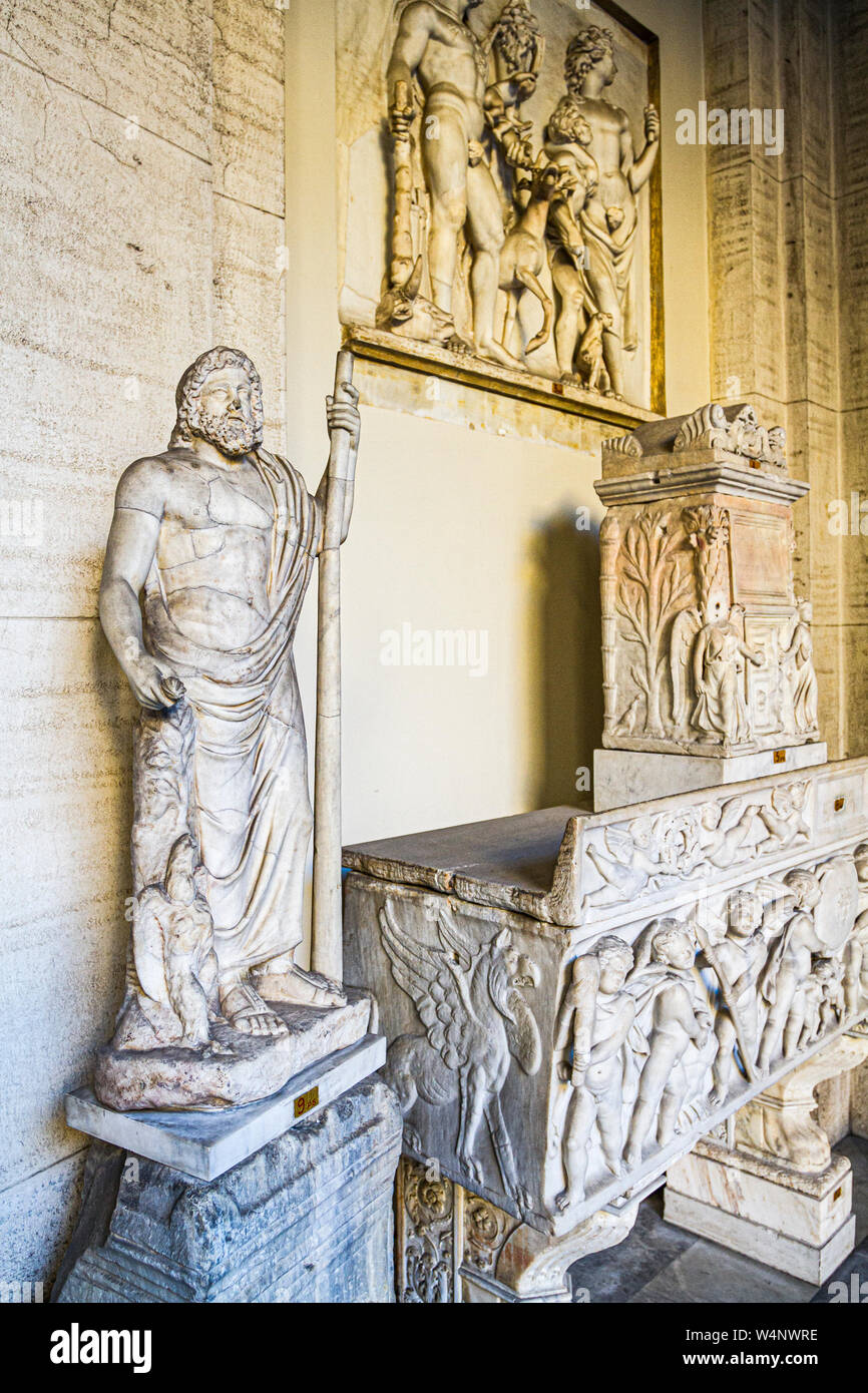 Ancient sculptures in Vatican Museum. Vatican City, Vatican State Stock Photo Alamy