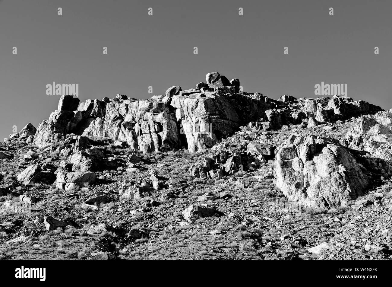 Dry rocky arid desert Black and White Stock Photos & Images - Alamy
