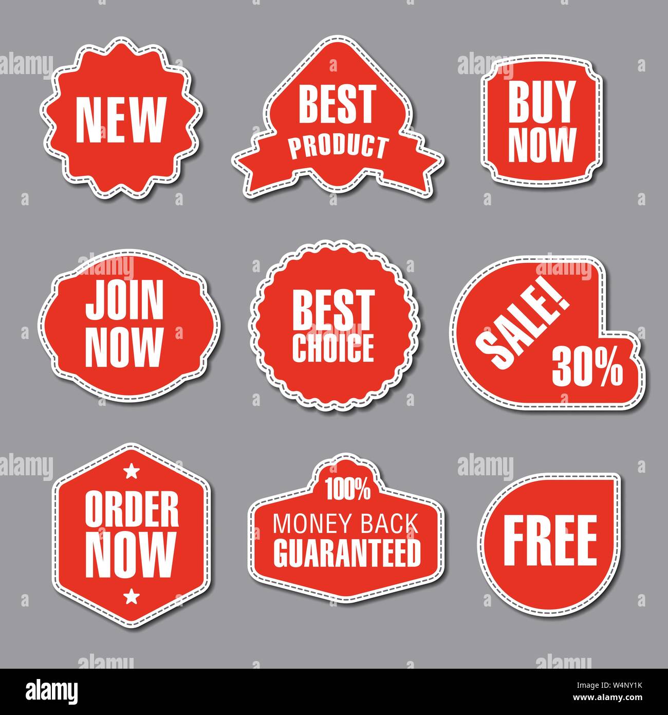 Sticker For A Advertisement set of different flat advertising and promotion badges, stickers and ...
