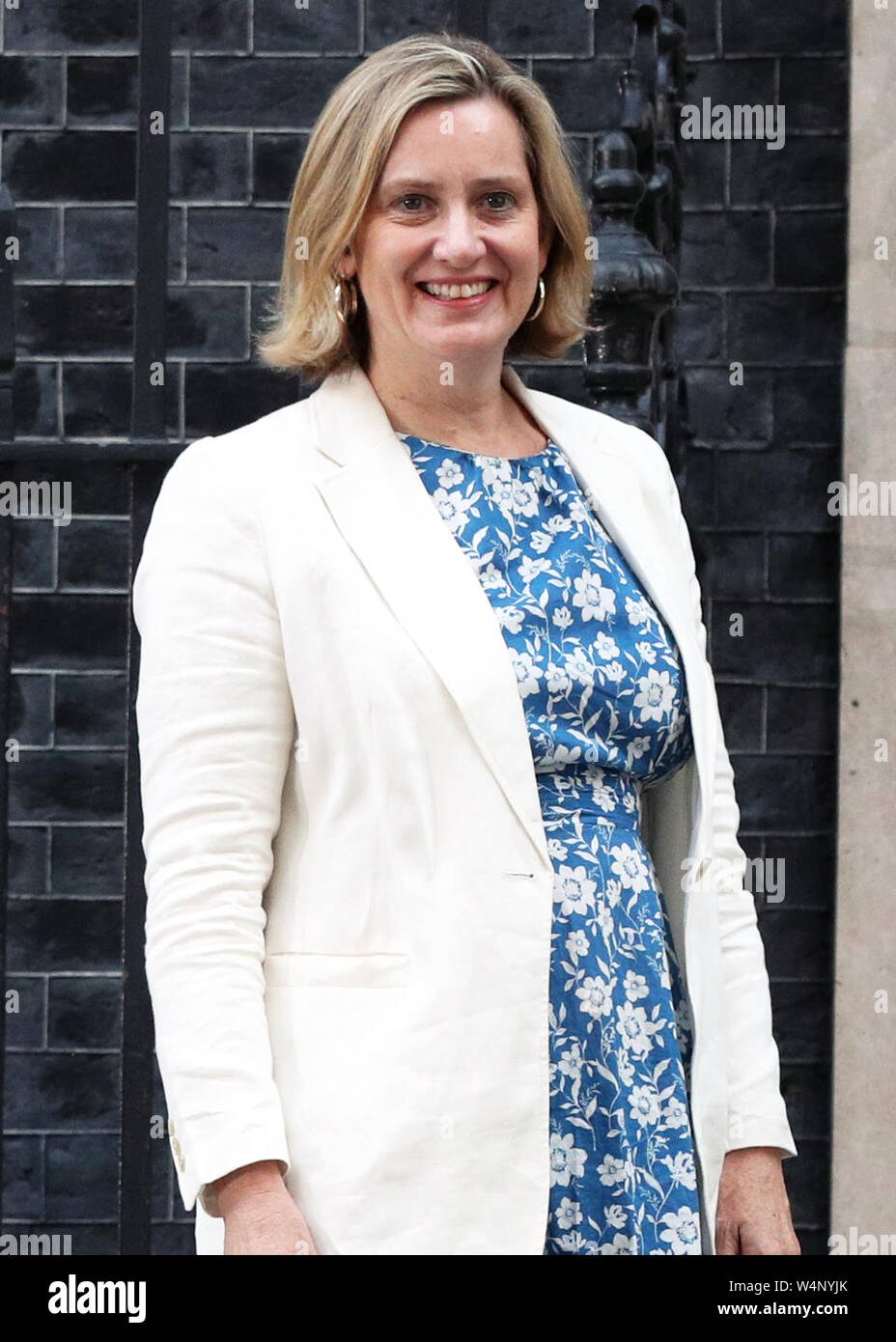Amber Rudd arriving for a meeting with the new Prime Minister Boris ...