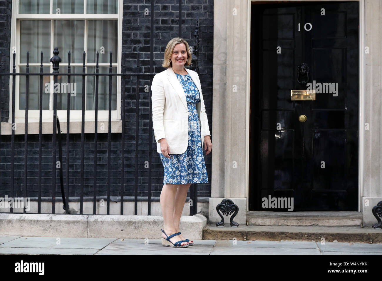 Amber Rudd arriving for a meeting with the new Prime Minister Boris ...