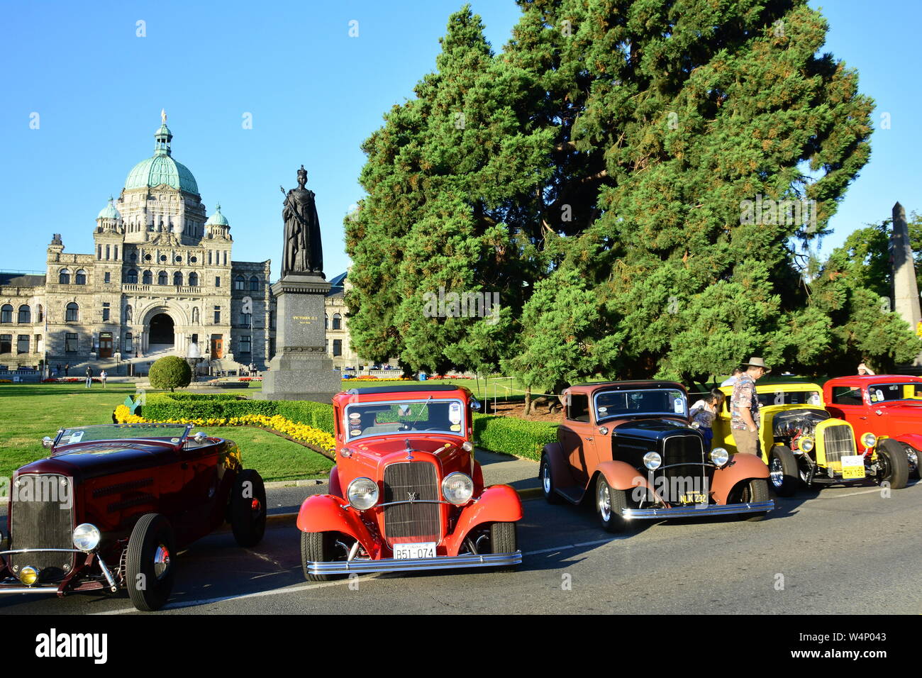 Deuce Coupe days car show in Victoria BC.Canada. Stock Photo