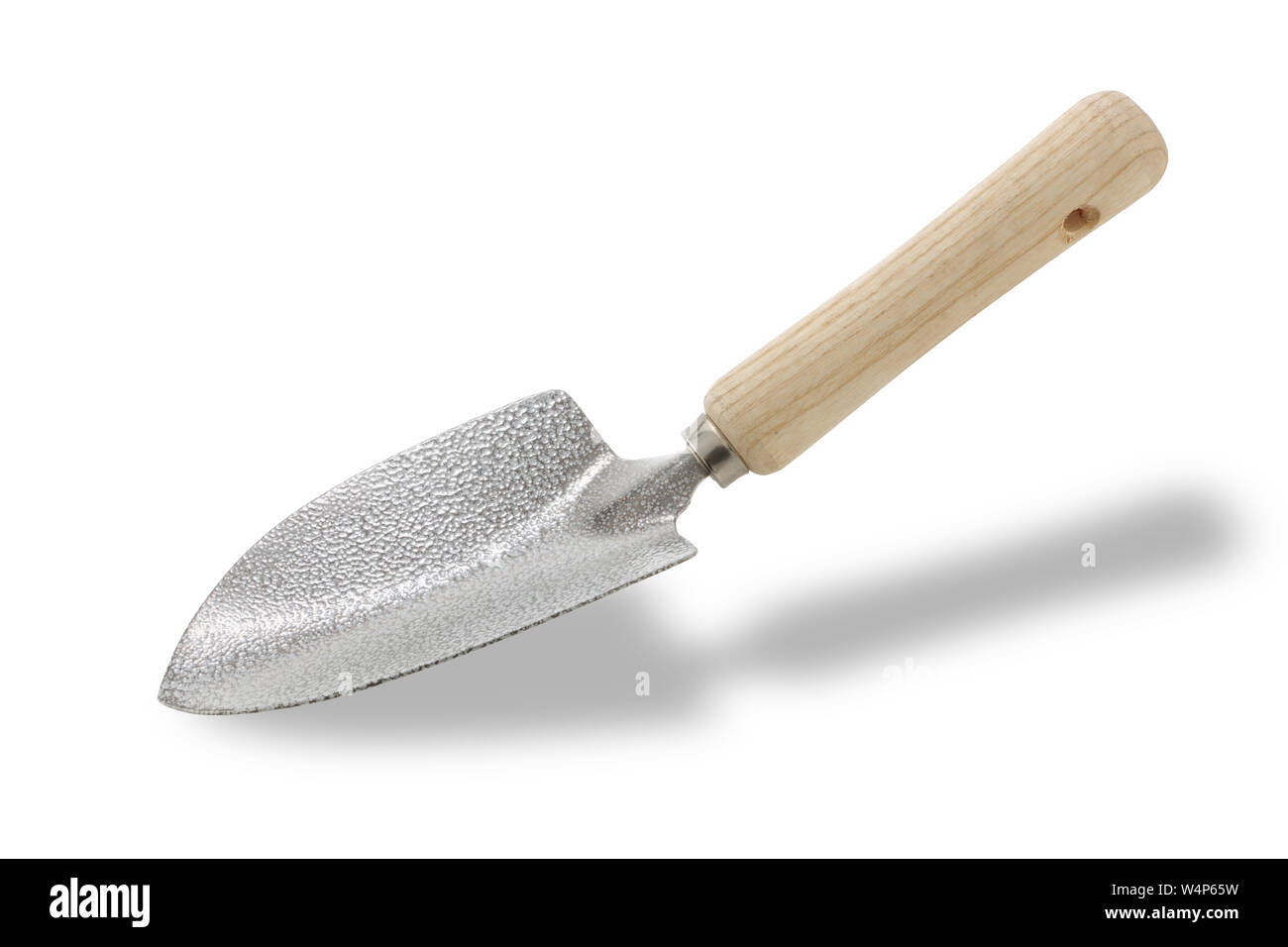 A garden trowel/spade isolated on white with shadow and clipping path Stock Photo
