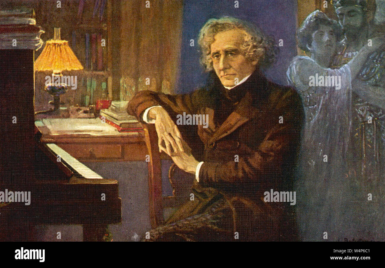 HECTOR BERLIOZ (1803-1869) French Romantic composer Stock Photo