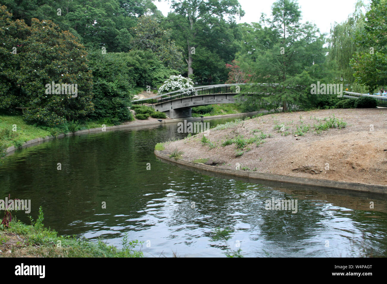 Bridge in Pullen Park, Raleigh, NC, USA Stock Photo Alamy