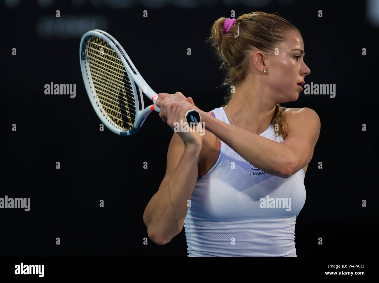 Camila Giorgi of Italy in action during the second round of the 2019 Sydney  International WTA Premier tennis tournament Stock Photo - Alamy