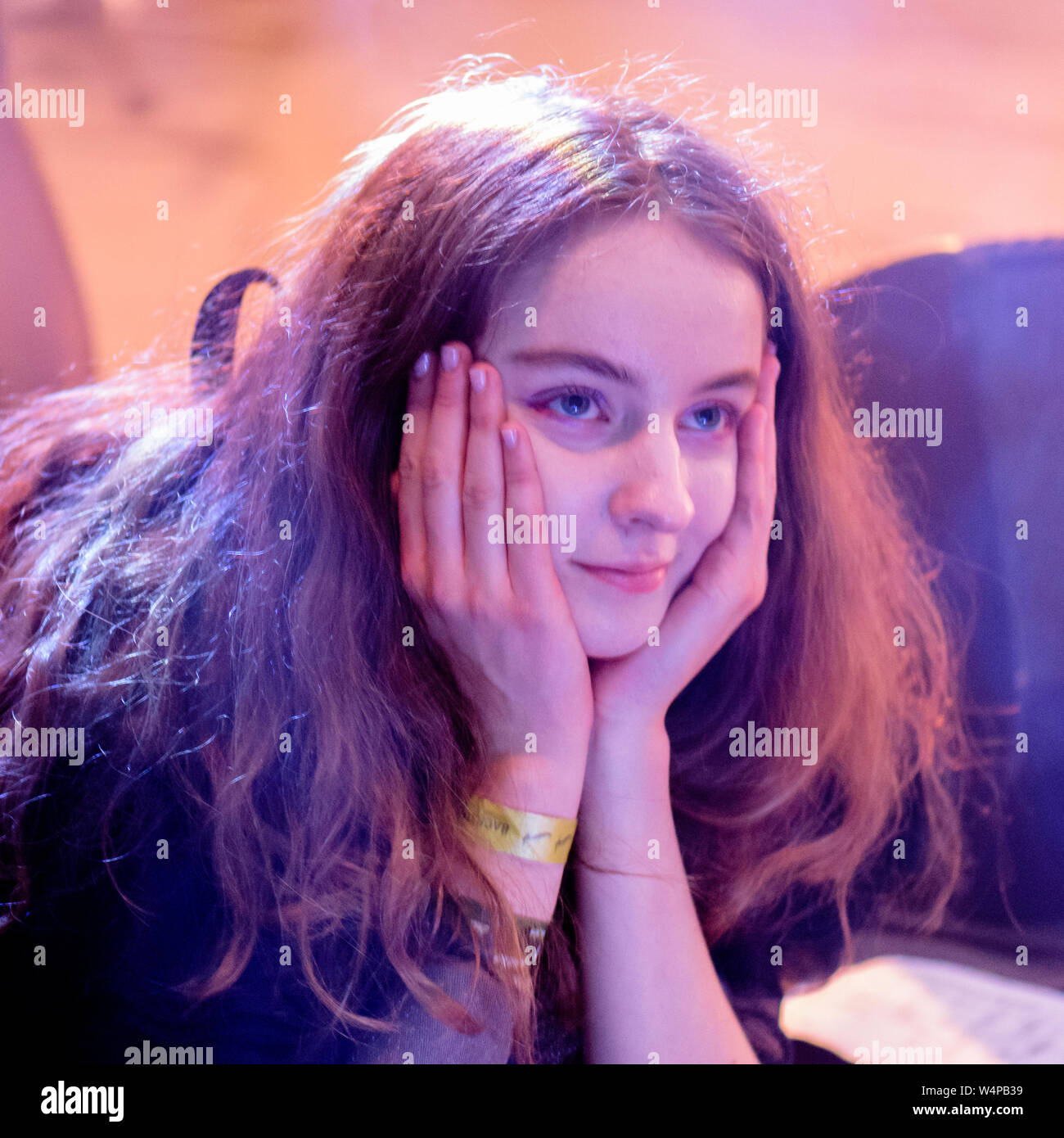 Let's Eat Grandma - Larmer Tree festival 2019 Stock Photo