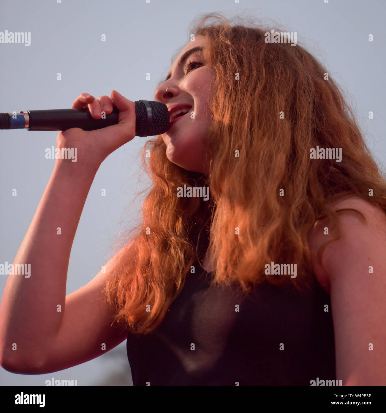 Let's Eat Grandma - Larmer Tree festival 2019 Stock Photo