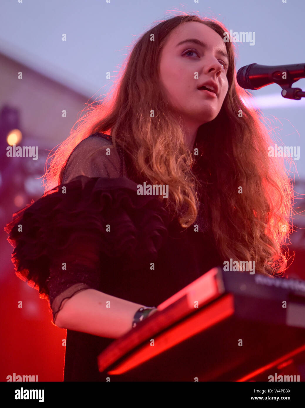 Let's Eat Grandma - Larmer Tree festival 2019 Stock Photo