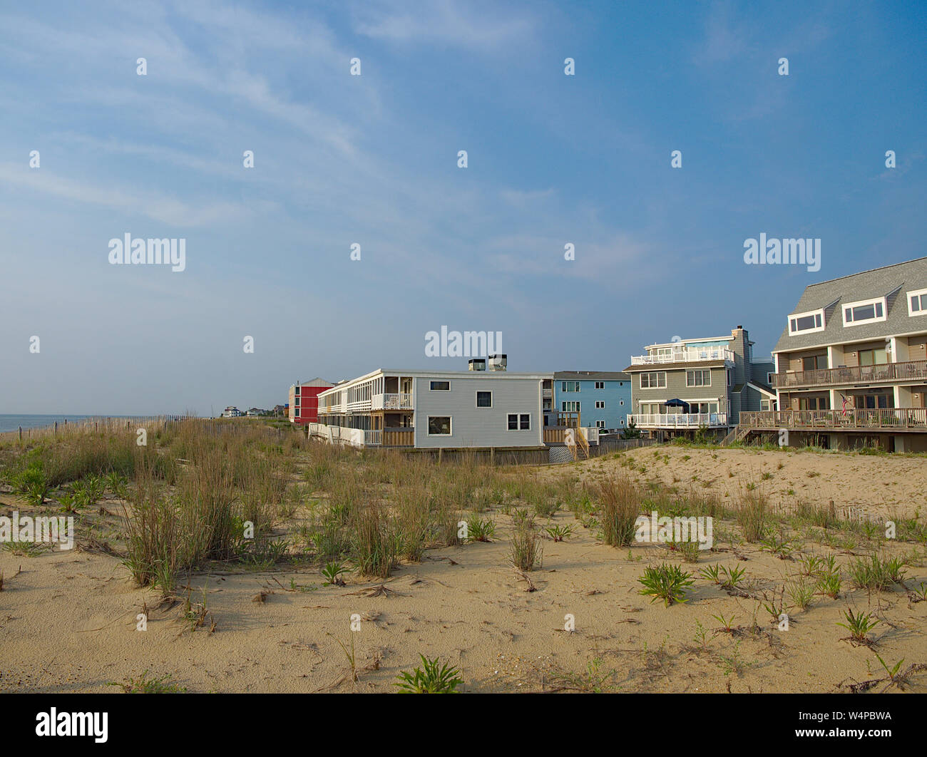 landscape of Beach house on Dewey Delaware beach coast Stock Photo Alamy