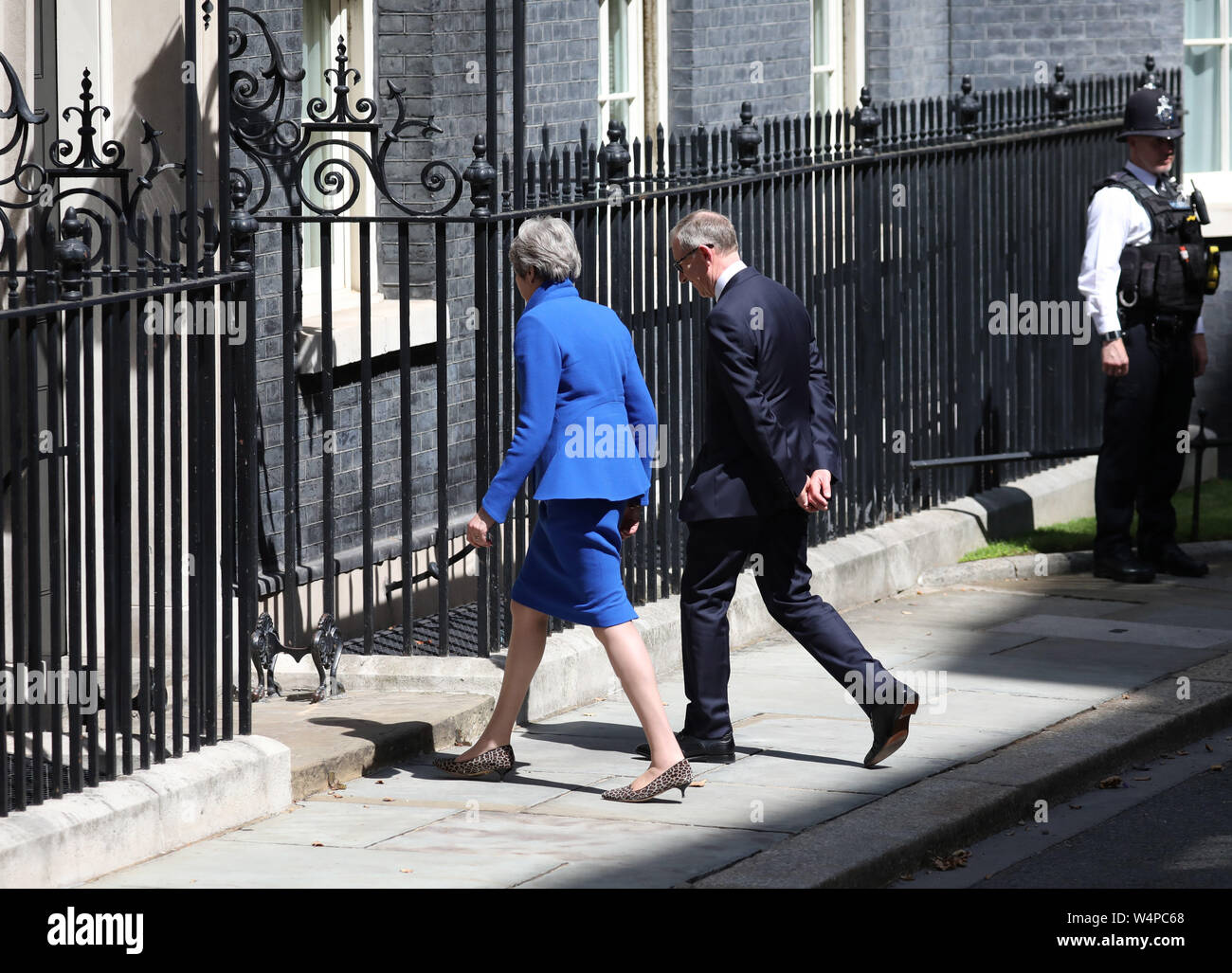 London, UK. 24th July, 2019. Current British Prime Minster, Theresa May