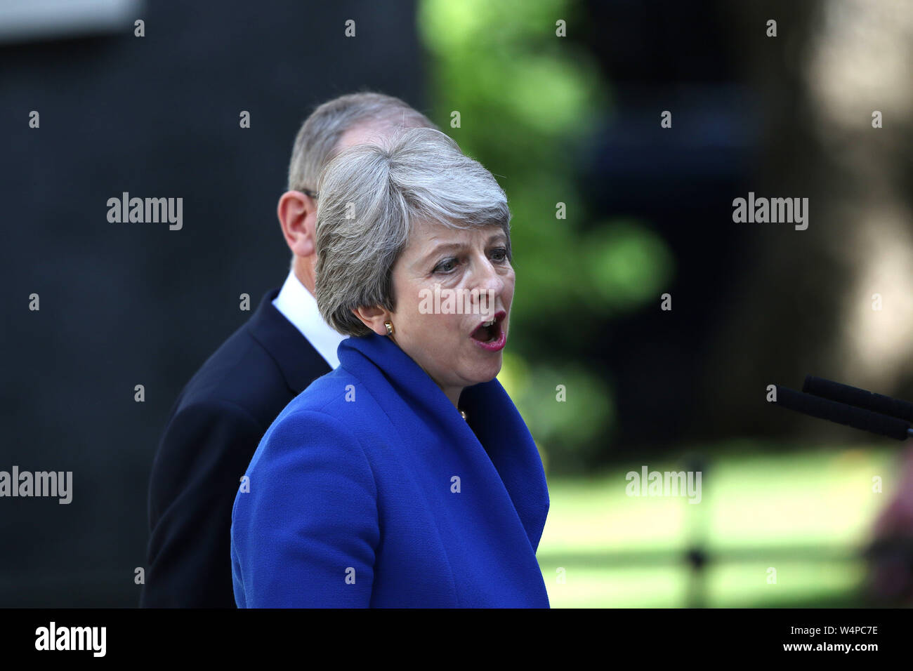 London, UK. 24th July, 2019. Current British Prime Minster, Theresa May