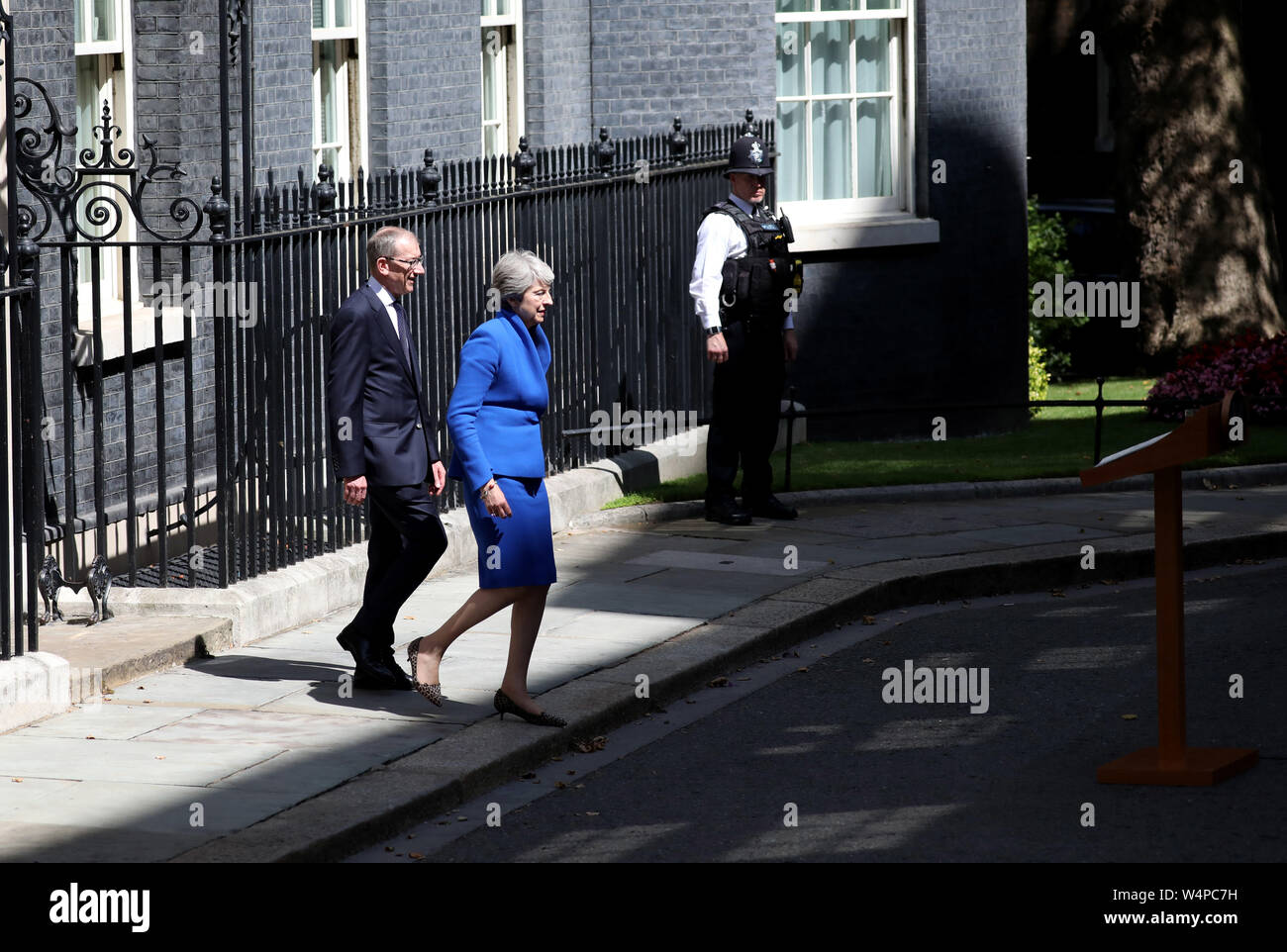 London, UK. 24th July, 2019. Current British Prime Minster, Theresa May