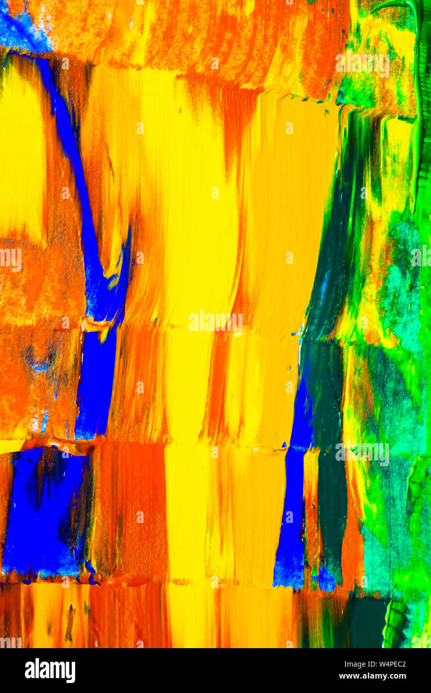 Abstract Acrylic Oil Paint Close Up On Canvas Texture Background