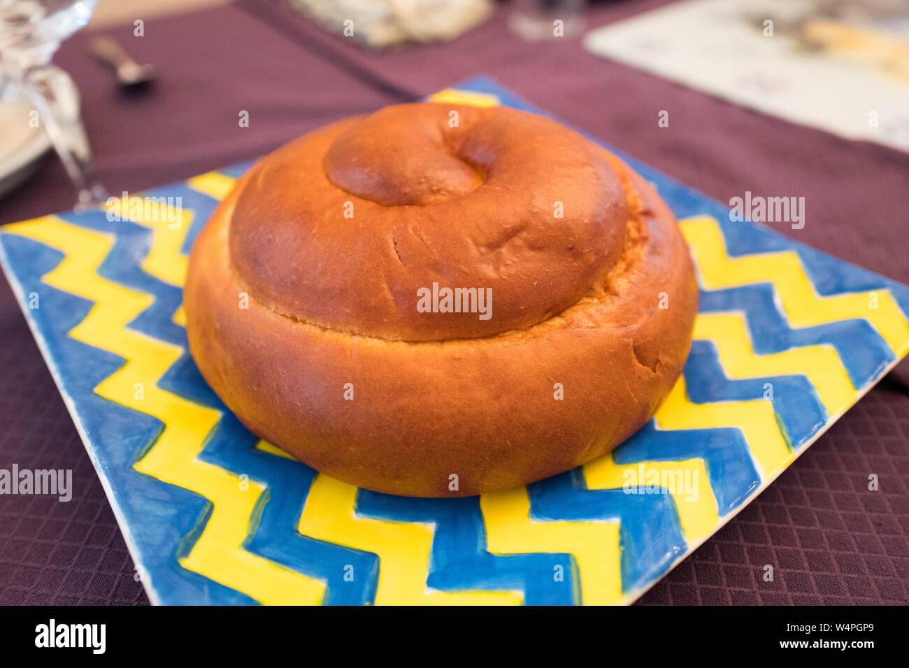 Ceremonial round challah bread hires stock photography and images Alamy