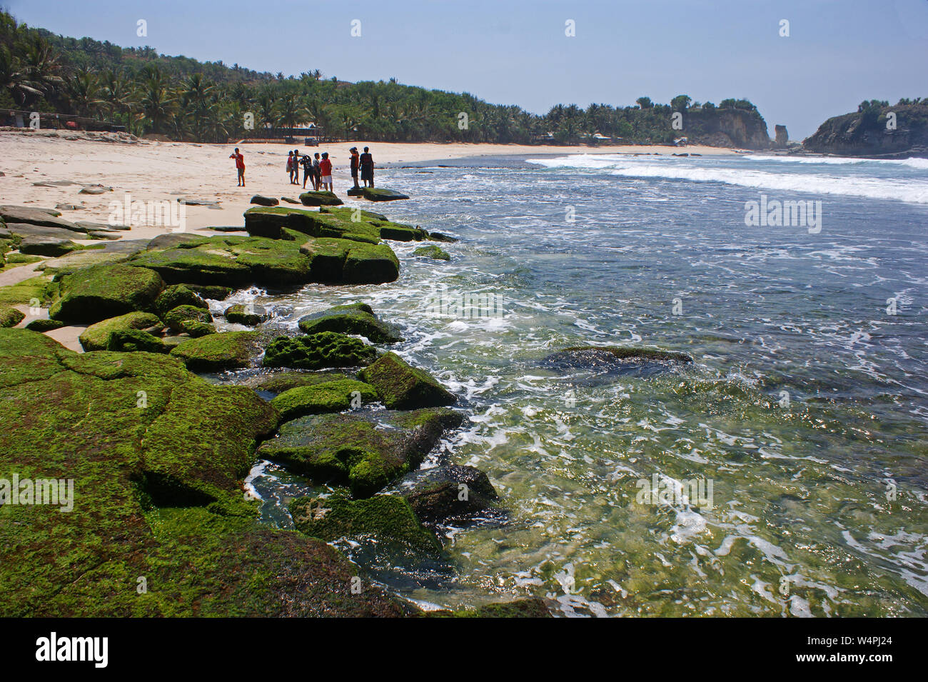 Pantai Klayar Beach, Pacitan, East Java, Indonesia Stock Photo
