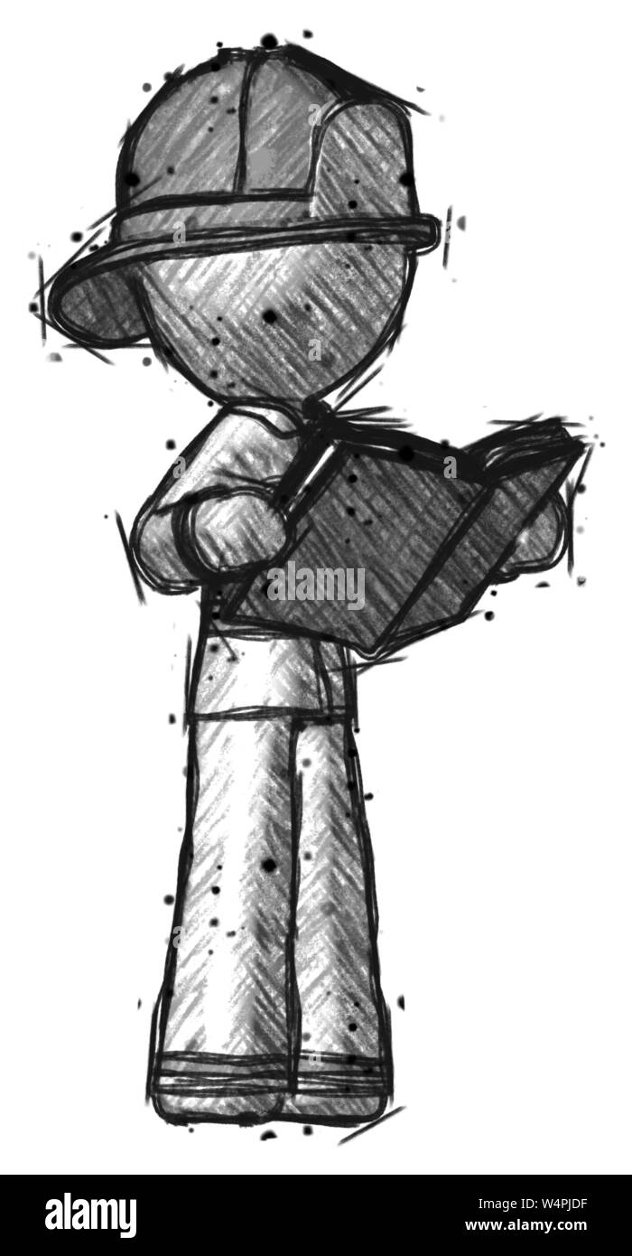 Book Standing Up Drawing