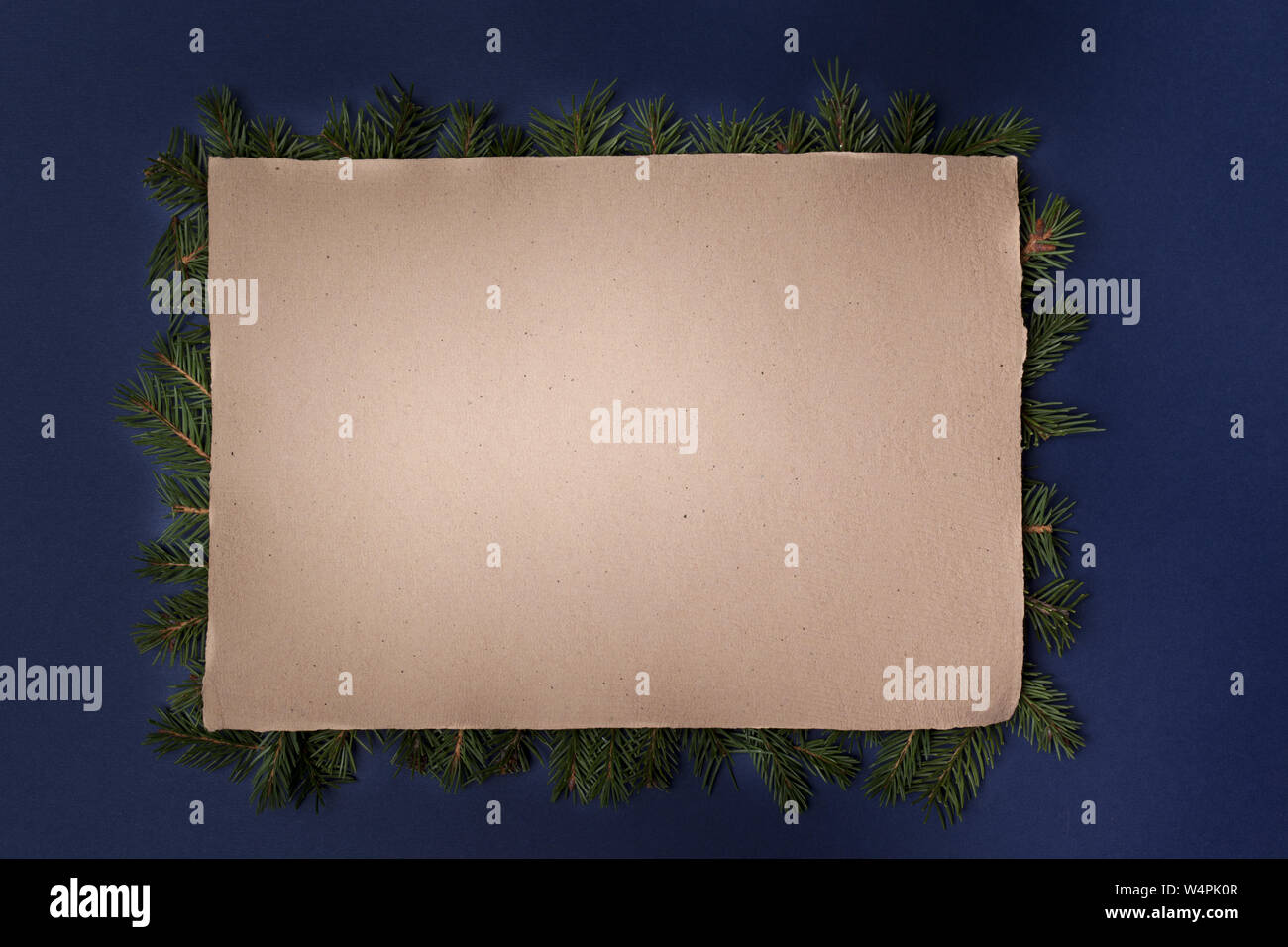 Christmas Border with free space for text Stock Photo - Alamy