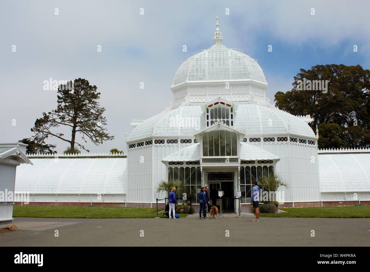 Entrance to the Conservatory of Flowers in San Francisco, California