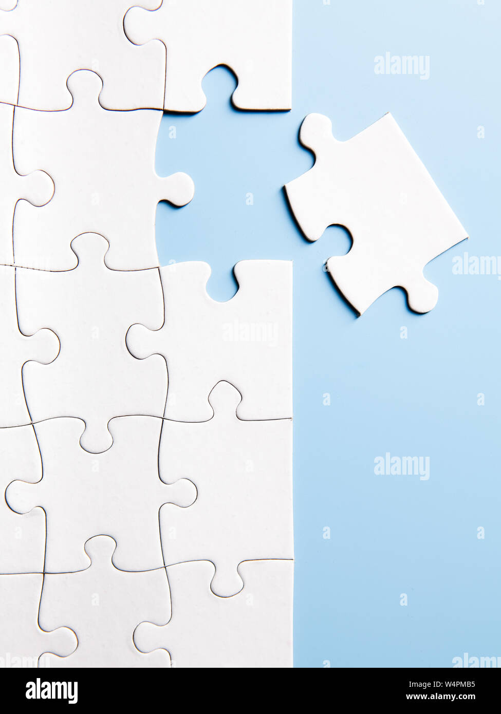 last piece of a puzzle Stock Photo Alamy