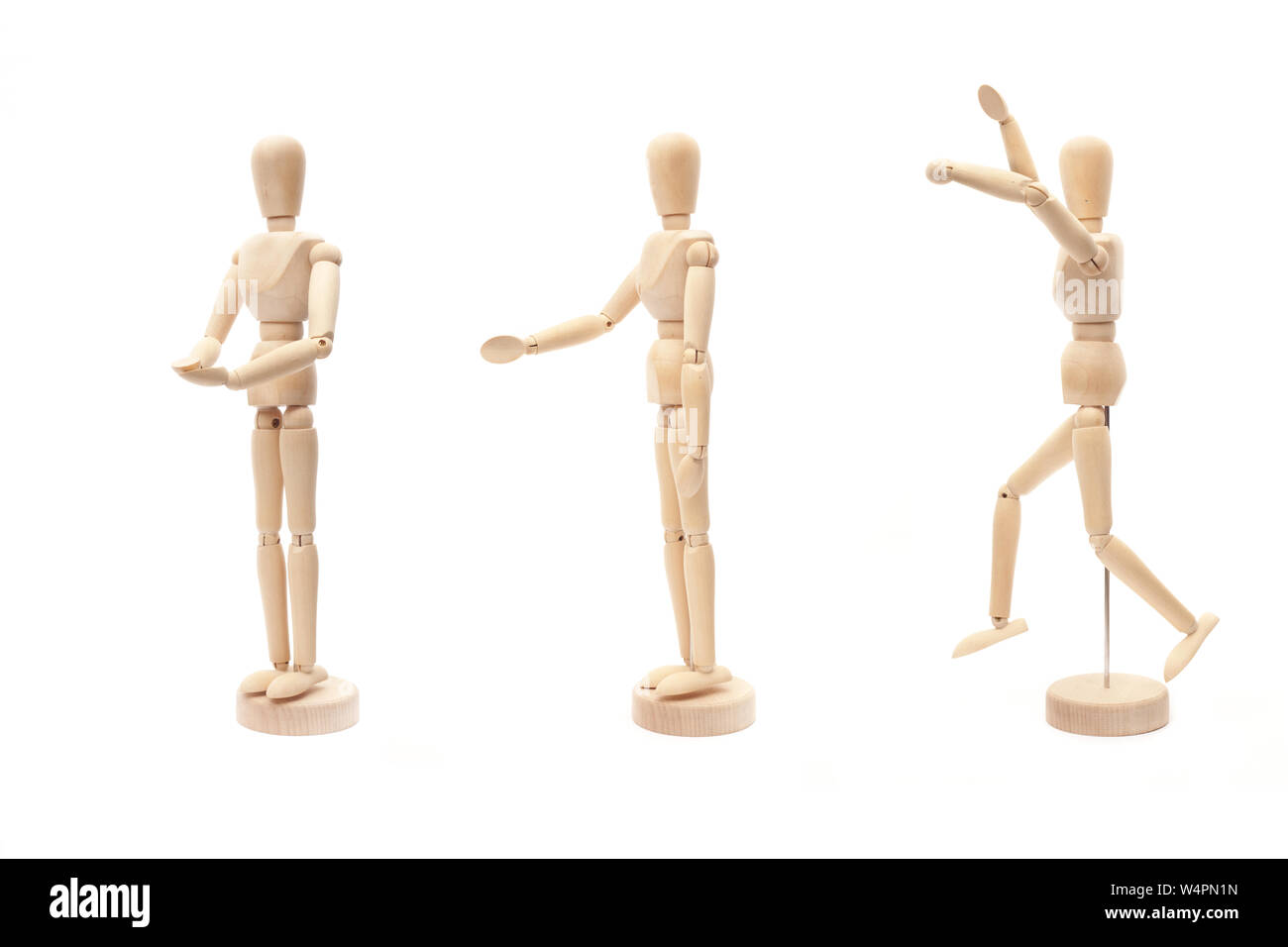 Collection of Artist mannequin in various poses Stock Photo Alamy
