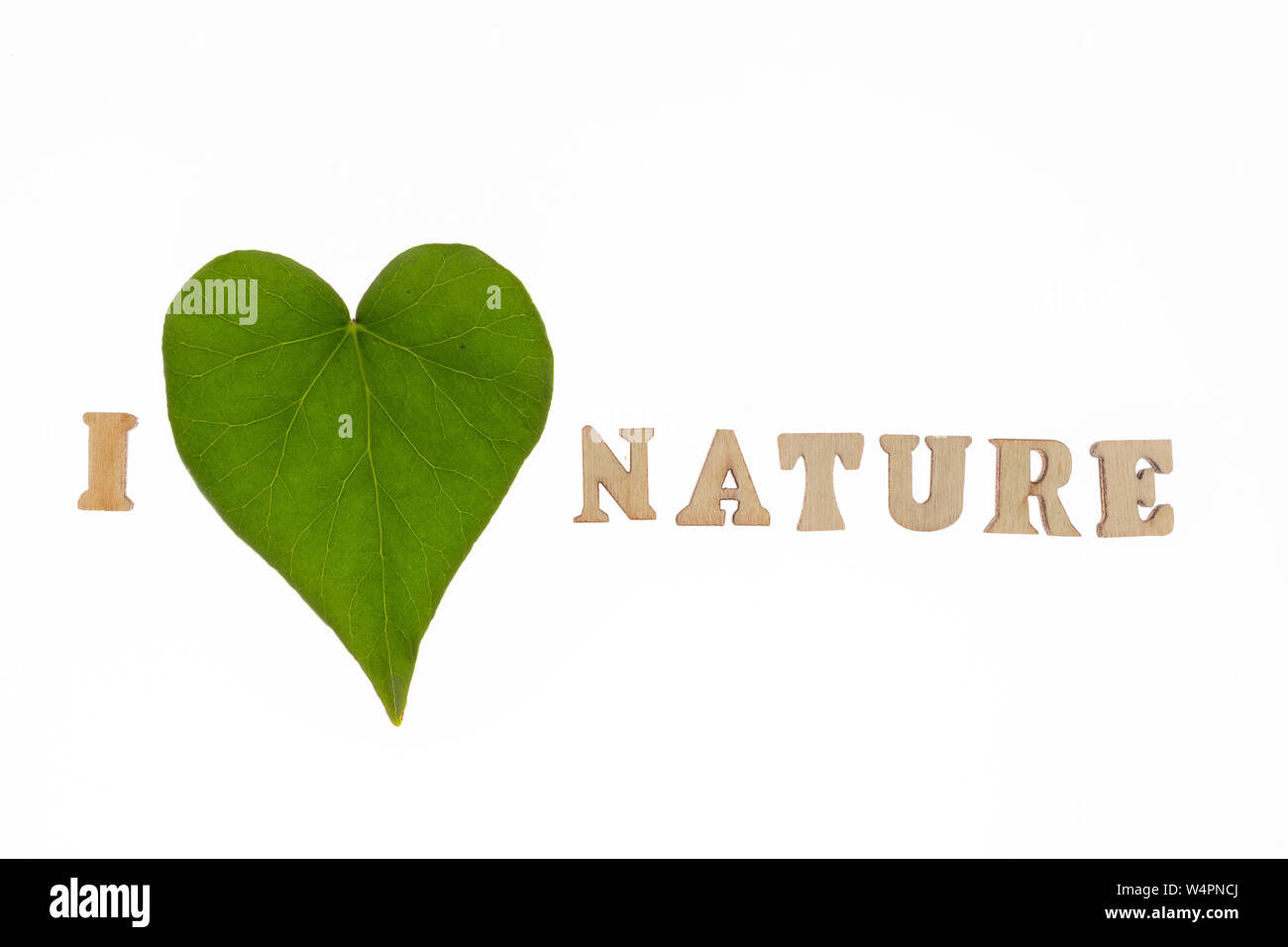I love nature title Stock Photo - Alamy
