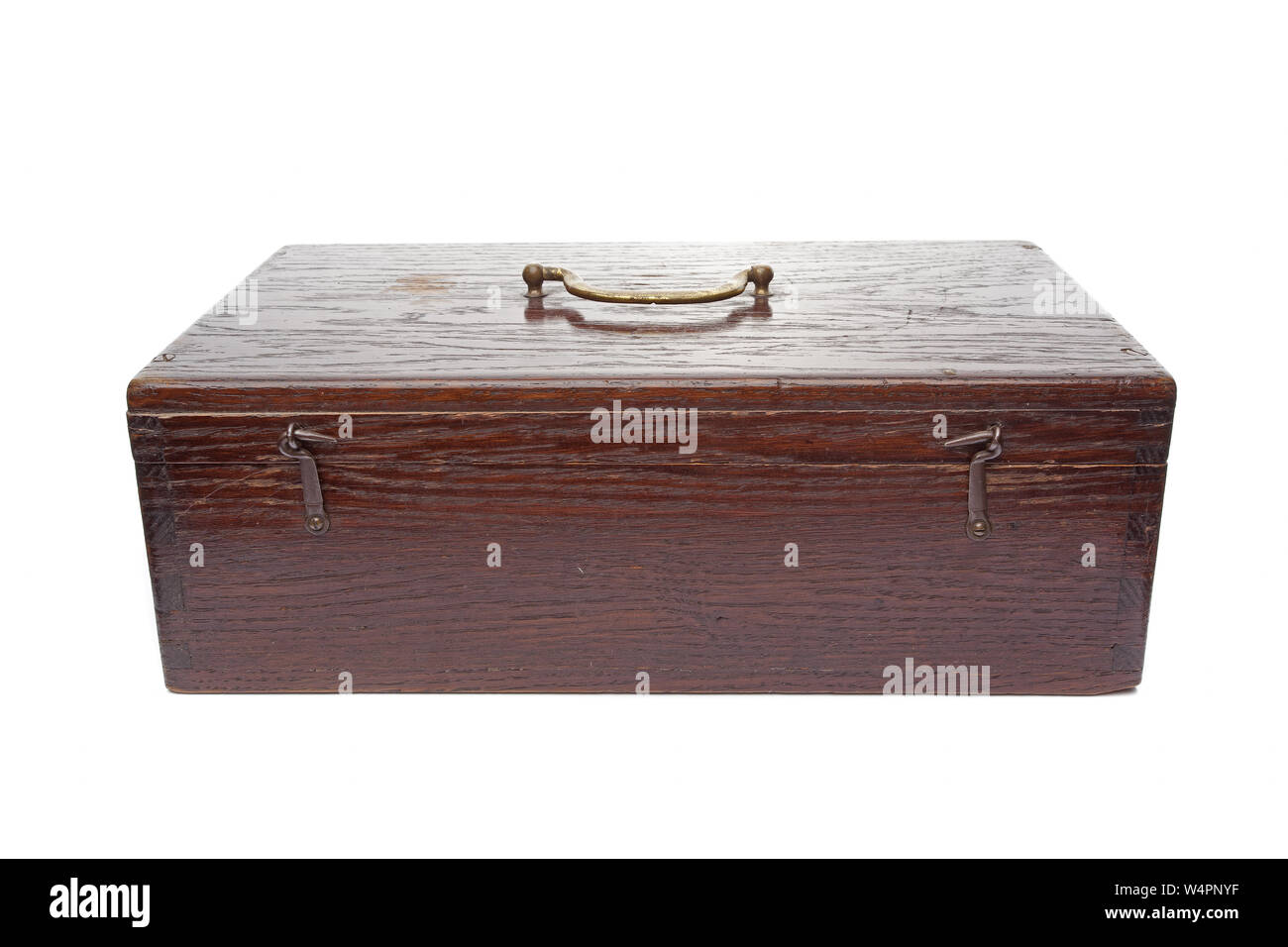 Wooden box isolated on white background Stock Photo - Alamy