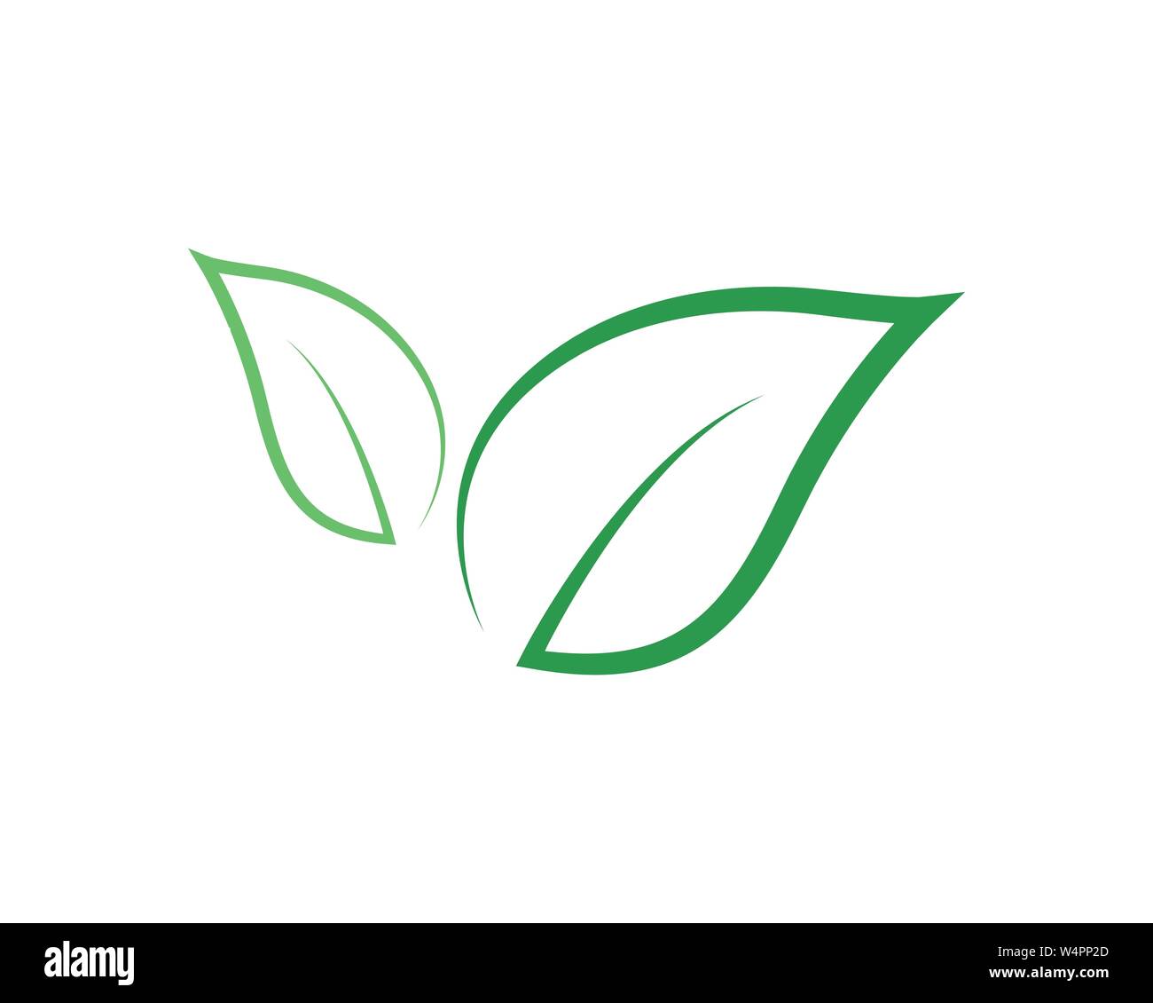 Green leaf ecology nature element vector icon Stock Vector Image & Art ...