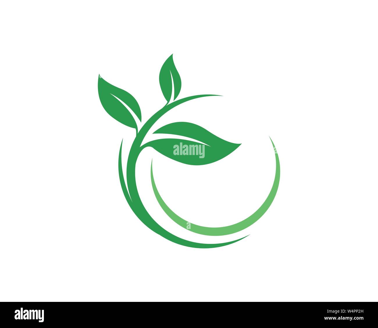Green leaf ecology nature element vector icon Stock Vector Image & Art ...