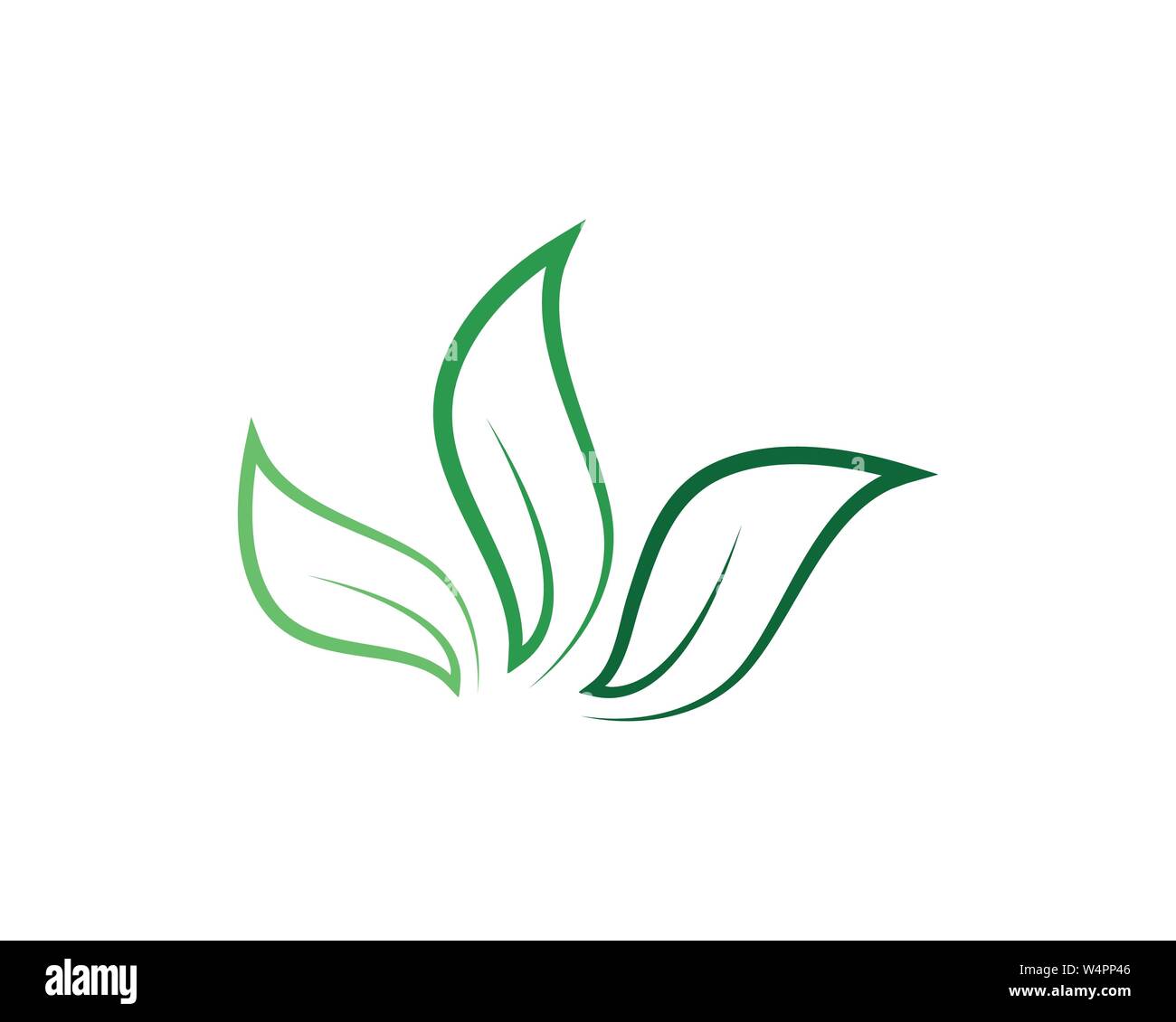 Green leaf ecology nature element vector icon Stock Vector Image & Art ...
