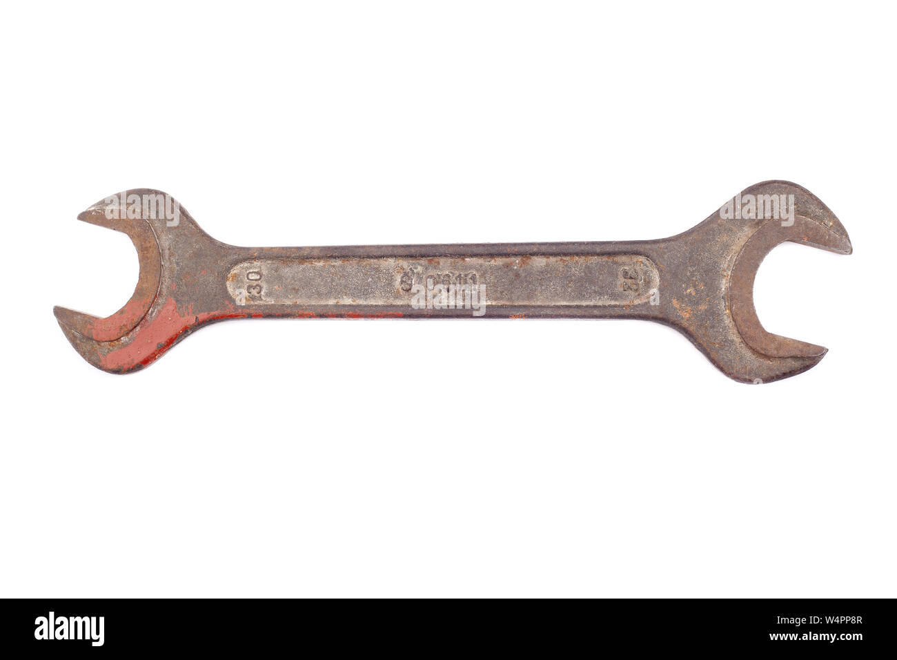 Old rusted hand wrench tool or spanner Stock Photo - Alamy