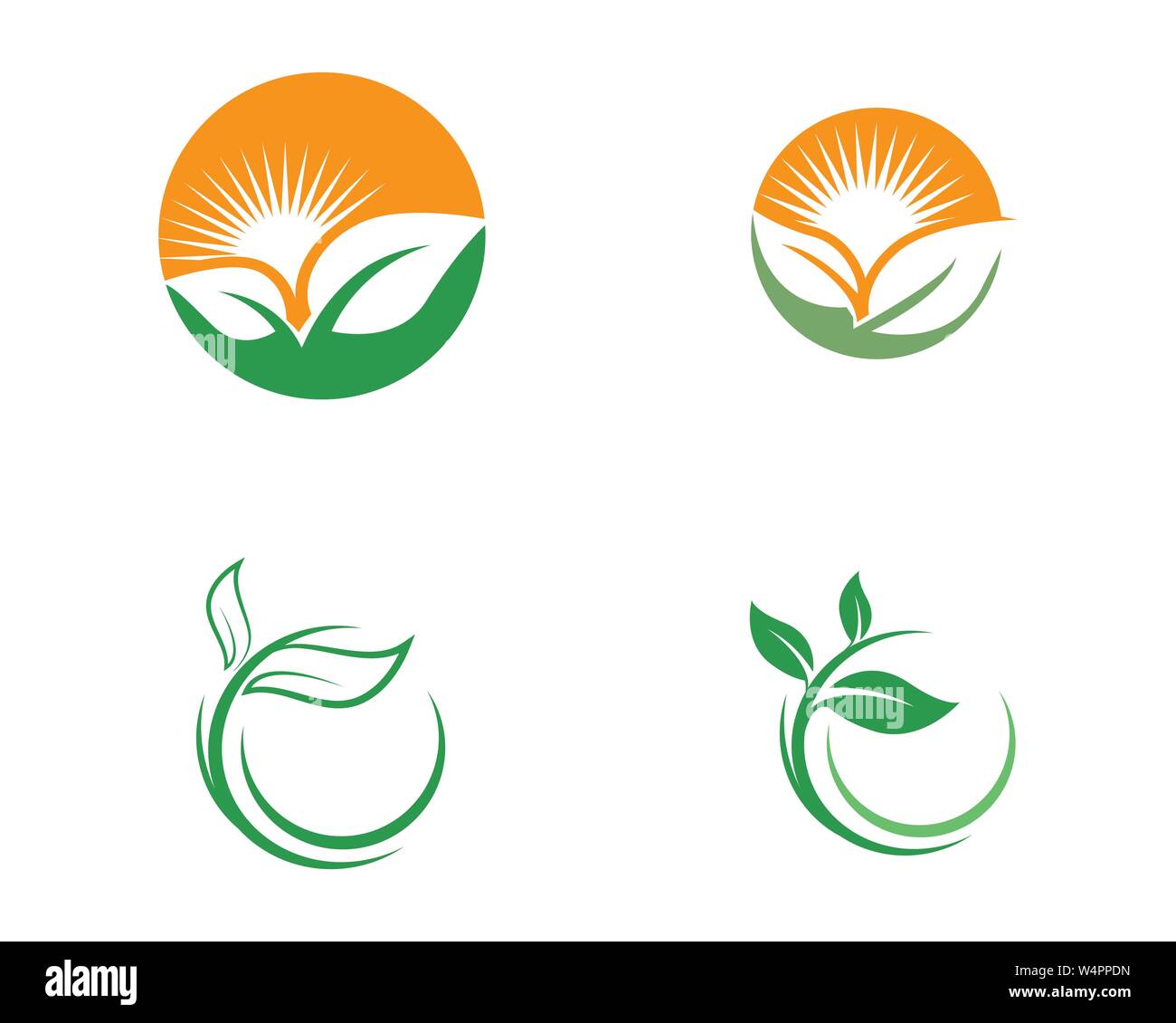 Green leaf ecology nature element vector icon Stock Vector Image & Art ...