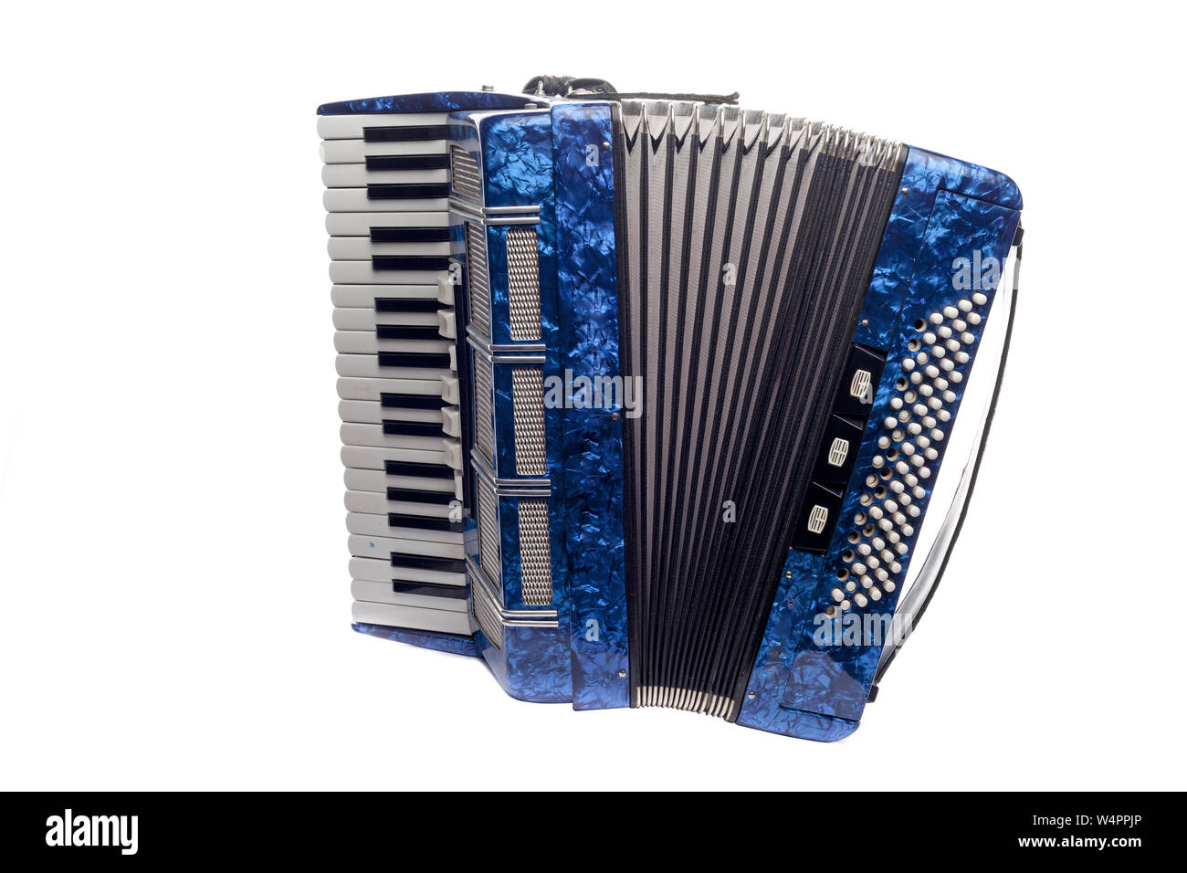 Harmonica / accordion isolated over white background Stock Photo Alamy