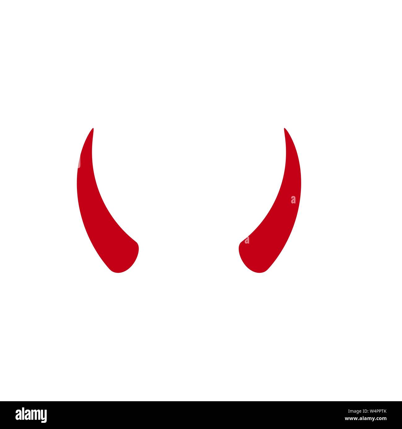 Devil horn Vector icon design illustration Template Stock Vector Image &  Art - Alamy