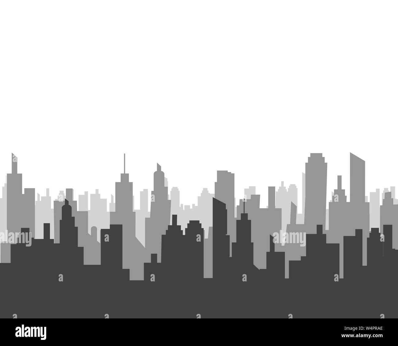 city skyline vector silhouette illustration Stock Vector Image & Art ...