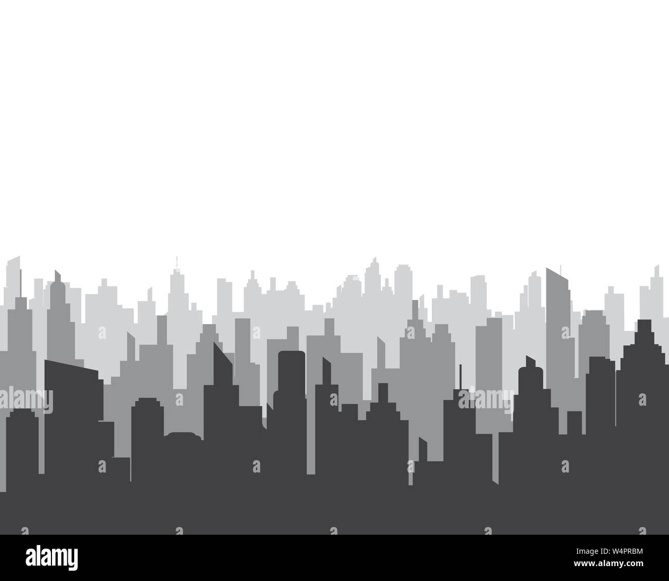 city skyline vector silhouette illustration Stock Vector Image & Art ...