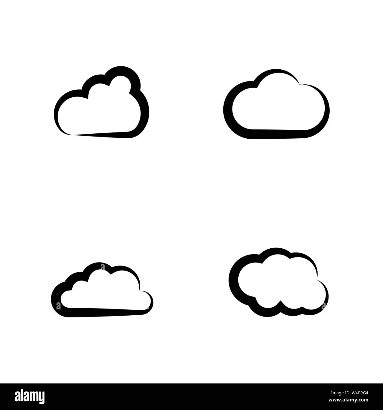Cloud template vector icon illustration design Stock Vector Image & Art ...