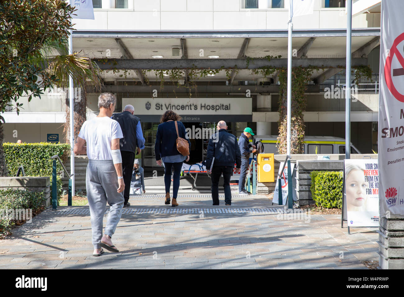 St Vincents hospital in Darlinghurst Sydney, providing public health services ,Sydney,Australia Stock Photo