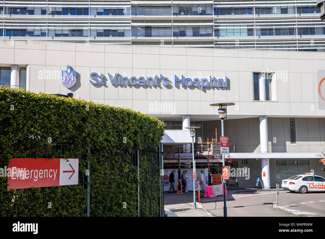 St Vincents hospital in Darlinghurst Sydney, providing public health services ,Sydney,Australia Stock Photo