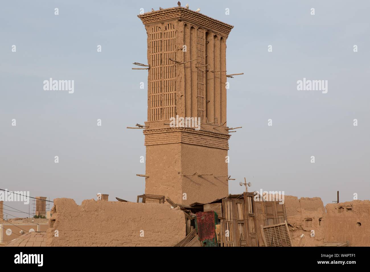 Wind tower, Yazd, Iran Stock Photo Alamy