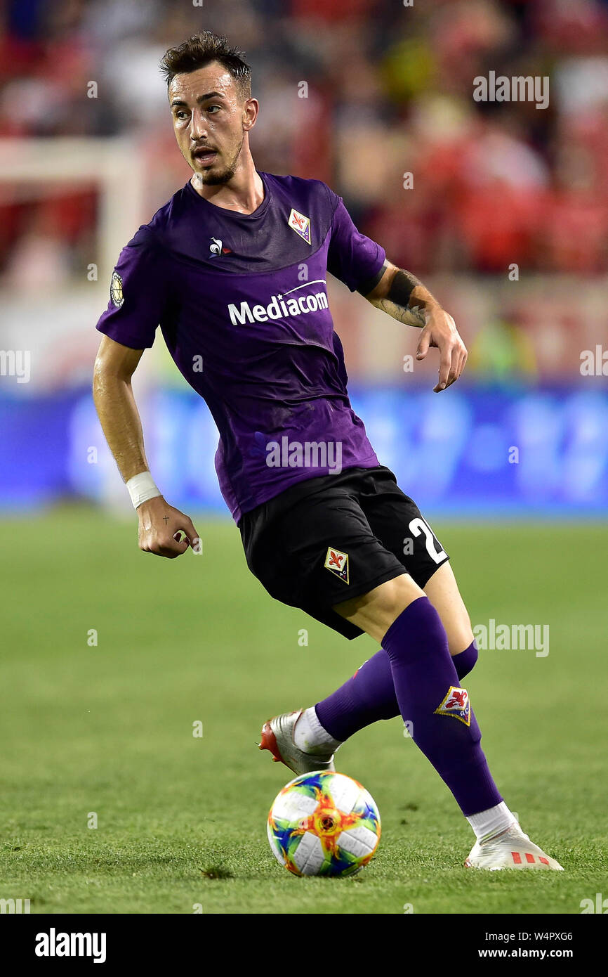motto Lake Taupo Overwegen July 24, 2019, Harrison, New Jersey, USA: Fiorentina forward DUSAN VLAHOVIC  (28) in action during the International Champions Cup match at Red Bull  Arena in Harrison New Jersey Benfica defeats Fiorentina 2