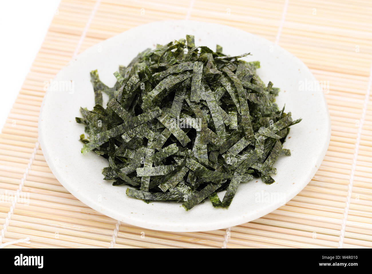 Japanese food, Nori dried seaweed Stock Photo