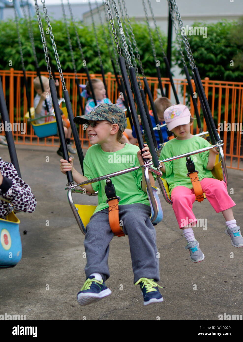 Facial expressions at theme park hires stock photography and images